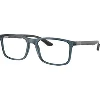 Ray - Ban Unisex Ray - Ban RX8908 5719 Montature da vista Nylon Blu Trasparente Squadrata Normale