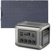 ALLPOWERS R2500 Estaci¨®n de Energ¨ªa Port¨¢til 2500W 2016Wh - R2500+1*(SF200 Panel Solar 200W )