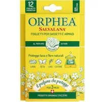 Orphea Salvalana Al Porfumo di Fiori - 12 Foglietti Per Cassetti E Armadi
