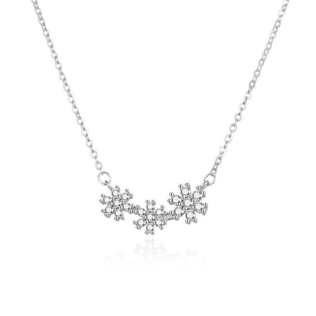 Agato Collana argento con fiori AGS1570/47 — Collana – Donna