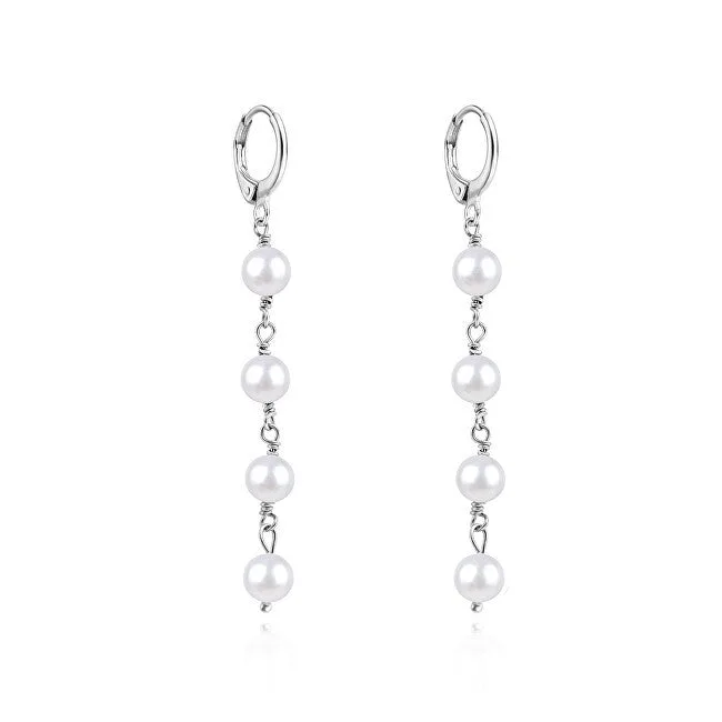 Agato Orecchini in Argento con Perle d'Acqua Dolce AGUC3535P-W — Orecchini – Donna