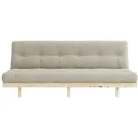 Canapé-lit Lean 130x190 en lin brut/914 – S