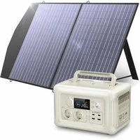 ALLPOWERS R600 Estaci¨®n de Energ¨ªa Port¨¢til 600W 299Wh Bater¨ªa LiFeP04 - R600-Beige+1*(SP027 Panel Solar 100W)