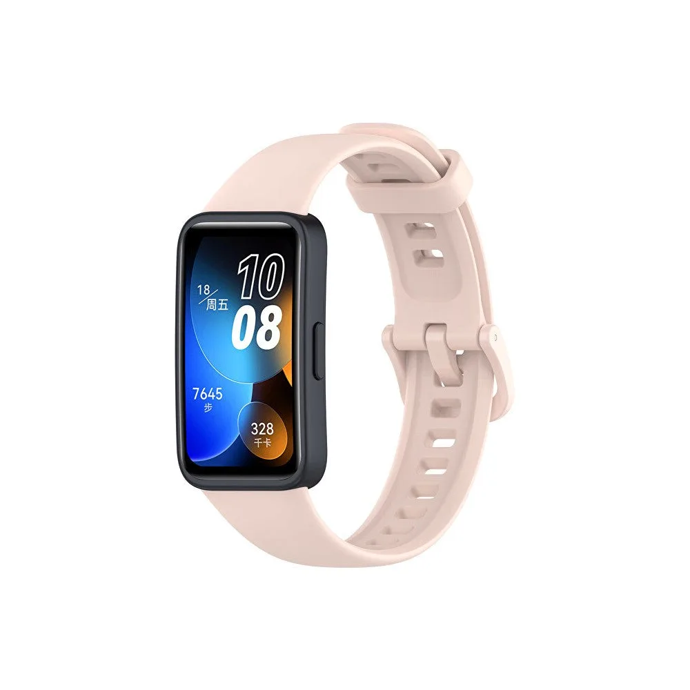 4wrist Cinturino silicone Huawei Watch Band 8 rosa — Cinturino smartwatch