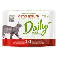 Almo Nature Daily 6 x 70 g umido per gatto - Mix 3: Pollo e Manzo, Anatra e Pollo
