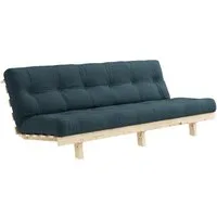 Canapé-lit Lean 130x190 Brut/757 Bleu Pétrole – S