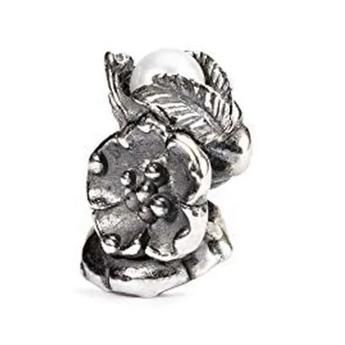 Charm Beads Trollbeads Fragola Fiorita di Maggio TAGBE-00031 – Bianco