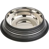 Ciotola in acciaio Silver Line per cani nero opaco - 200 ml, Ø 15 cm – Argento
