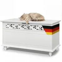 Houten kist Jersey Wit 80x40x48cm – 40x48x80cm
