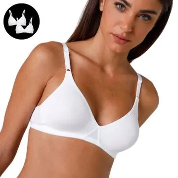 REGGISENO SENZA FERRETTO COTTON LINE LOVABLE L1604 (BI-PACK) – Donna