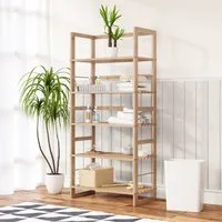 Badkamerrek Öland Bruin Hout 136x58x27cm – 27x136x58cm