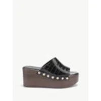 Sandali con zeppa La Modeuse  78874_P187818 – Nero · Donna