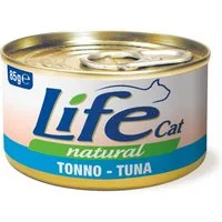 LifeCat Natural Adult Alimento umido per gatti 12 x 85 g - Tonno