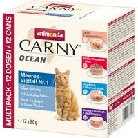 animonda Carny Ocean 24 x 80 g - Mix 1: 3 diverse varianti Tonno + Salmone & Bianchetti