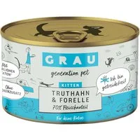 GRAU Grandi Golosi Kitten con tacchino & trota Alimento umido per gatti - Set%: 12 x 200 g