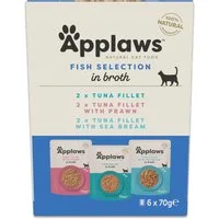 Set prova! Applaws Buste in Brodo 12 x 70 g - Mix di tonno (3 varietà)