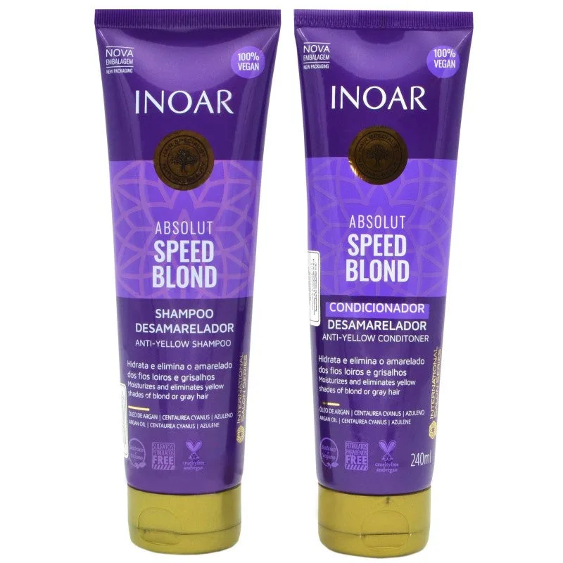 Inoar Speed Blond Duo Pack 2x250 ml — Set capelli biondi