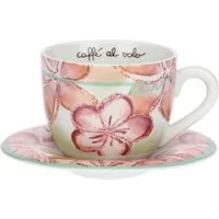 Tazza colazione in porcellana Bloomia