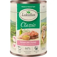 Lukullus 24 x 400 g - Adult Salmone & Pollo – Bambino