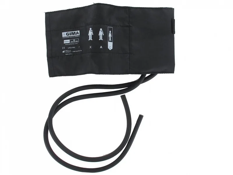 Bracciale pediatrico + polmone 2 tubi 35x11 cm -nylon nero