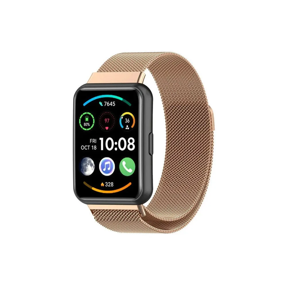 4wrist Tirante milanese chiusura magnetica Huawei Watch FIT 2 oro rosa — Cinturino smartwatch