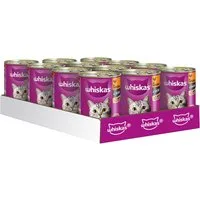 Whiskas 1+ lattine 12 x 400 g - Carni Bianche in Salsa