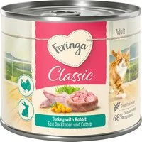 Feringa Classic Meat Menù 6 x 200 g - Coniglio & Tacchino con Olivello ed Erba gatta