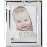 Portafoto bimbo Orsetto pilota foto 10x15 cm Beltrami con argento Miro Silver – Bambino