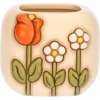 Portaspazzolini in ceramica Happy Country