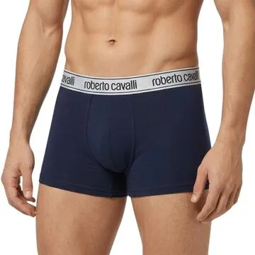 Boxer uomo in cotone elasticizzato Roberto Cavalli WSO00H CE001 (3 paia) – Bianco