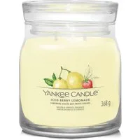 Iced Berry Lemonade, candela in giara media Yankee Candle – Rosso