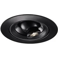 Egger Licht Egger DLS Foco empotrable LED Riga Zooom, redondo, negro, 2700K