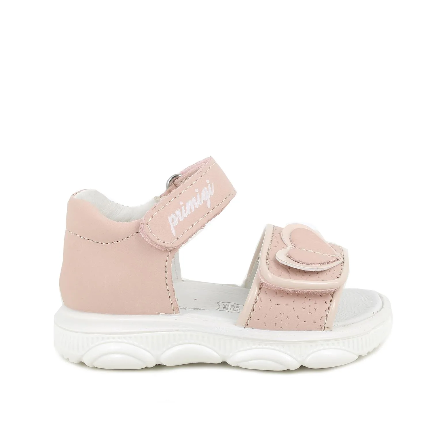 Primigi Sandali da bambina rosa e beige con strap, Taglia 24