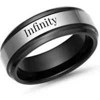 Anillo de tungsteno grabado por láser ionizado