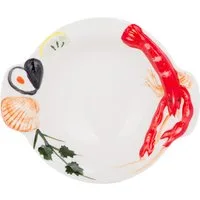 Piatto da portata fondo 19 cm ceramica gambero Sea