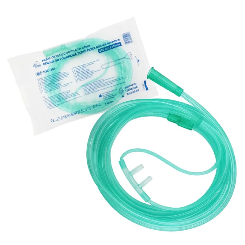 Cannula Nasale Adulti retronucale con Tubo Ossigeno 2 metri