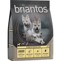 Briantos Junior Pollo & Patate - senza cereali Crocchette per cani - Set %:  4  x 1 kg – Verde · Bambino
