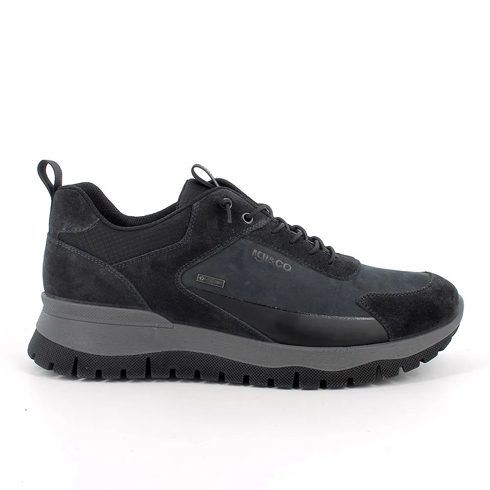 Sneakers gore-tex da uomo blu con lacci, Taglia 46 - IgieCo