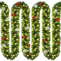 Guirlande Groen 5m 80 LED´s Kerstdecoratie – 28x28x500cm