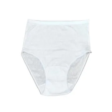 CULOTTE ALTA IN COTONE OPERATO ADRIANA UNDERWEAR 510E – Bianco · Donna