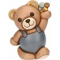 Teddy primavera con ape in ceramica, medio