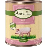 Lukullus 24 x 800 g - Adult Maiale & Broccoli (senza cereali)