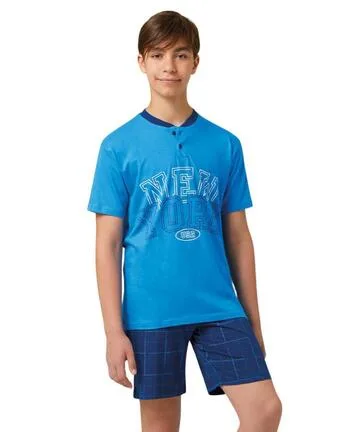 Pigiama corto da ragazzo in jersey di cotone Il Granchietto GP4156 – 15 / 16 anni · Bambino