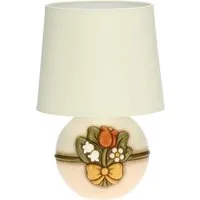 Lampada da tavolo Country con fiori medio