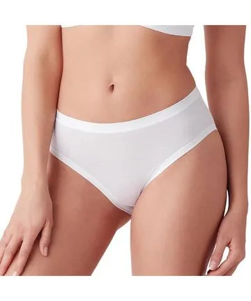 Slip midi donna in cotone elasticizzato Cotonella 3363 ( 3 CAPI) – Bianco