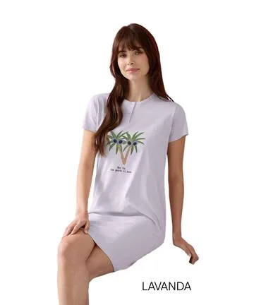 Maxi maglia donna a manica corta in jersey di cotone E. Coveri EP5326