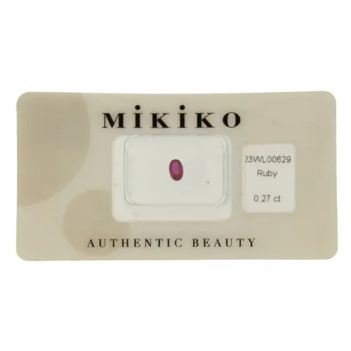 Mikiko Rubino Blister Certificato 23WL00629 – Rosso