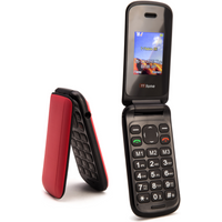 Returned Resale - TTfone TT140 Red Flip Folding Phone with USB Cable – Rosso