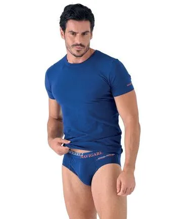 Completo uomo con t-shirt e slip Navigare 21637 – Blu