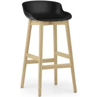 Hyg Tabouret de Bar H75 Chêne/Noir – S